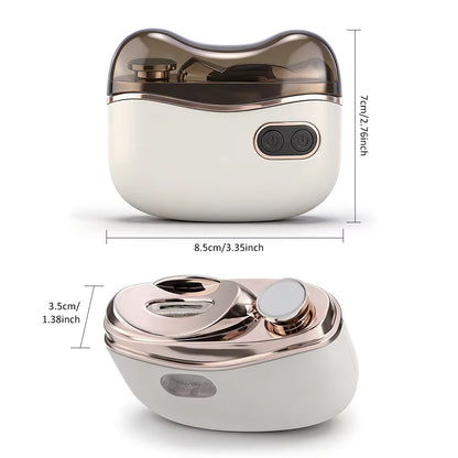 2-in-1 Automatic Electric Nail Clipper & Polisher with LED Light for Baby, Adults & Seniors